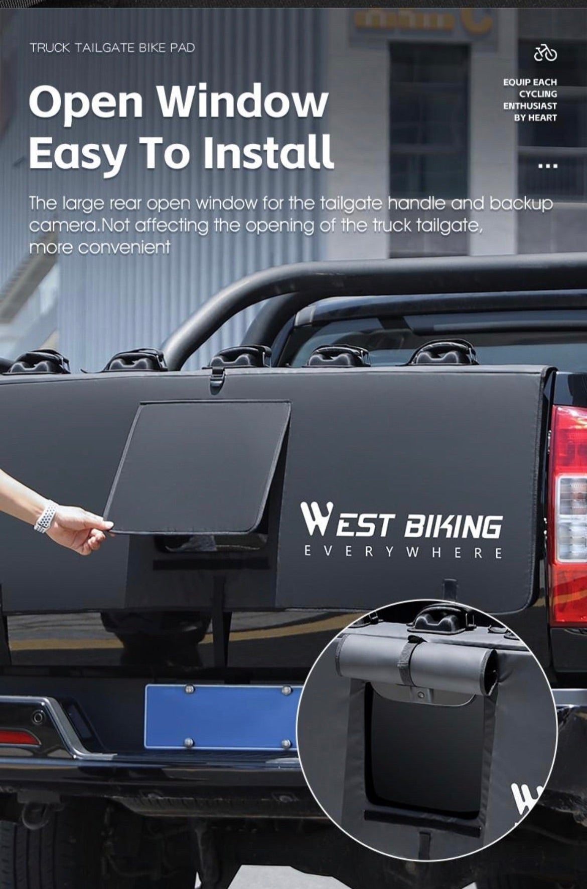 West Biking Tailgate Bike Pad