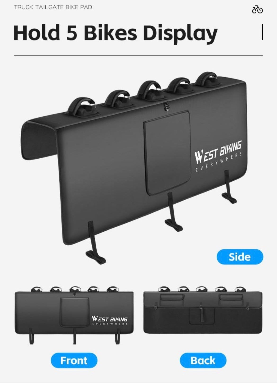 West Biking Tailgate Bike Pad